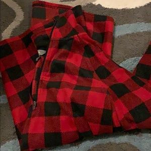 Red plaid sweater